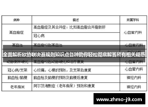 全面解析欧协联决赛规则知识点各种助你轻松彻底解答所有相关疑惑